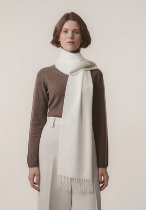 Cashmere Scarf Solid - Off White