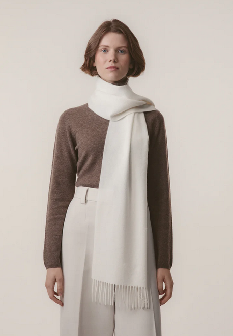Cashmere Scarf Solid - Off White