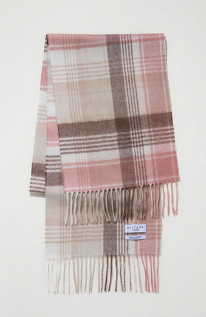 Cashmere Scarf Repeat Edge - Natural