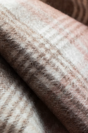 Cashmere Scarf Repeat Edge - Natural