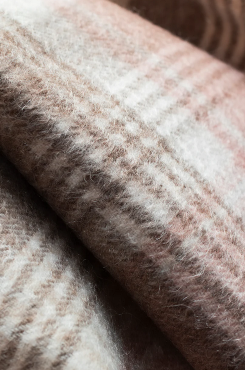 Cashmere Scarf Repeat Edge - Natural