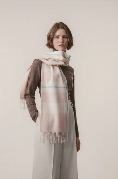 Kiltane Lambswool Scarf -Cameo Check