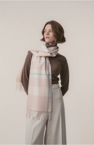 Kiltane Lambswool Scarf -Cameo Check
