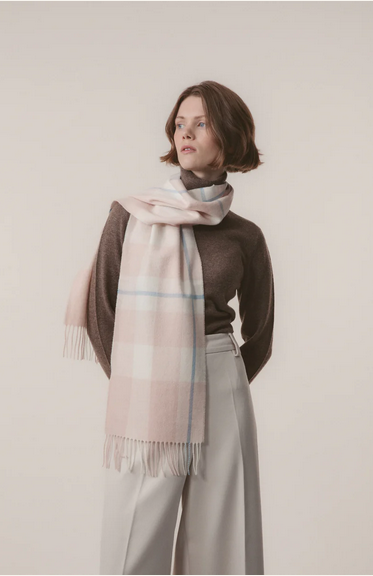 Kiltane Lambswool Scarf -Cameo Check