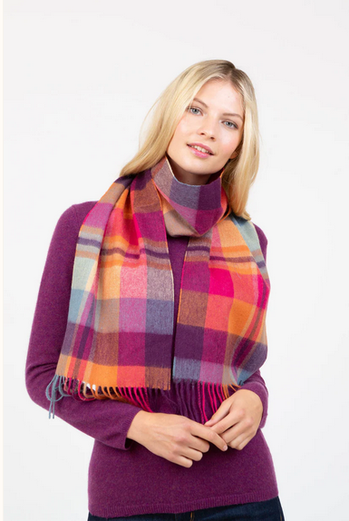 Kiltane Lambswool Scarf - Orient Ginger