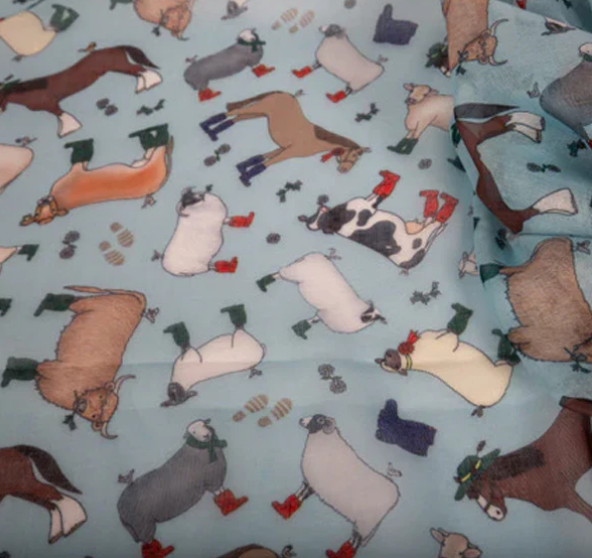 Recycled Bottle Scarf - Wellies
