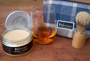 Whisky & Honey Wash Bag & Shaving Gift Set