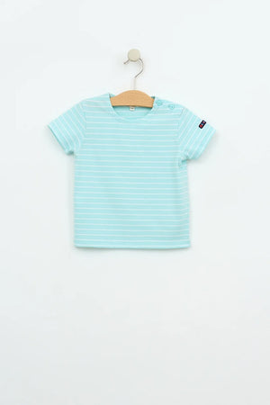 B2376 Short Sleeve Nautical Striped Shirt