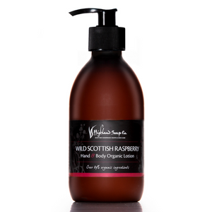 Wild Scottish Raspberry Organic Hand & Body Lotion 300ml