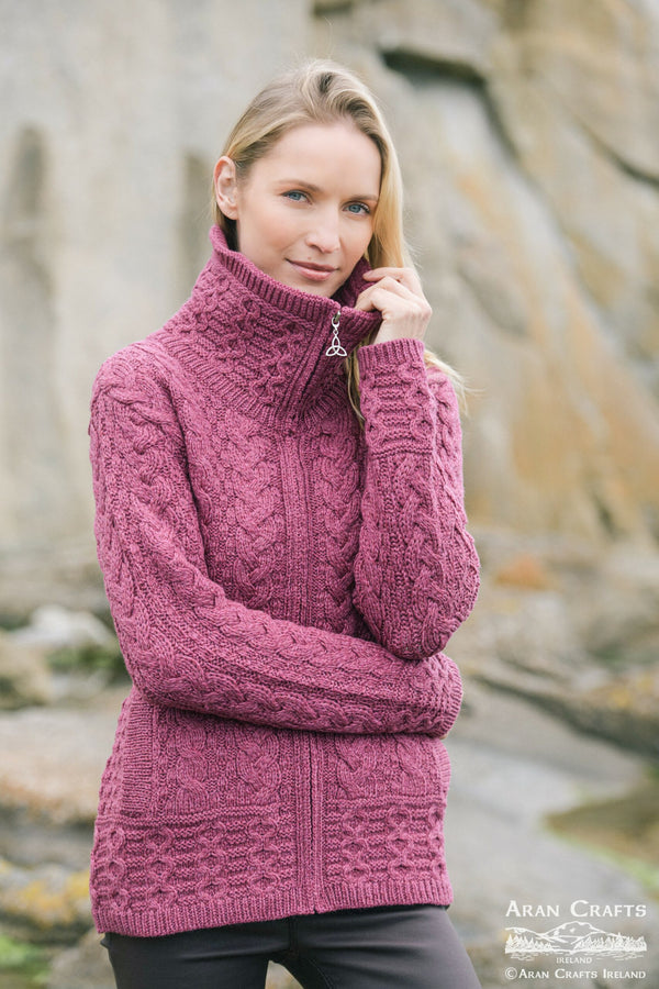 X5230  Louisburgh Collar Zip Cardigan