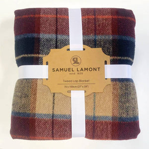 Plaid Lap Blanket - Red