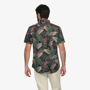 Organic Cotton Tropical Leaf S/S Men's Shirt