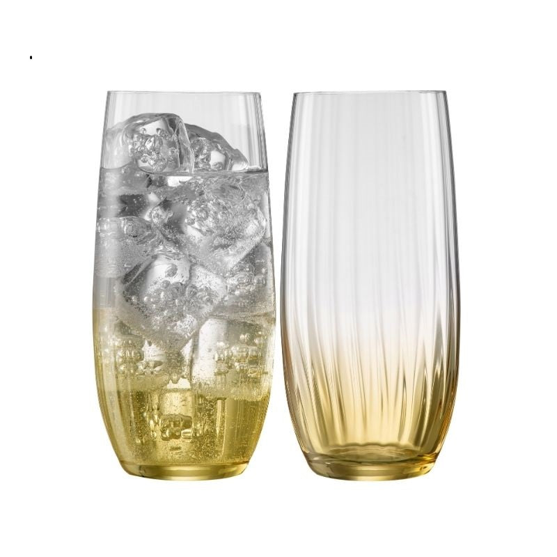 Erne Hiball Glass Set of 2 - Amber