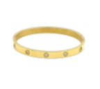 WS- Diamond Bangle: Gold