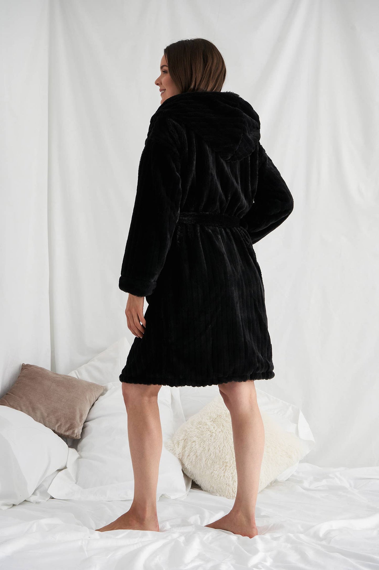 Cloud Robe in Black: Black / M/L