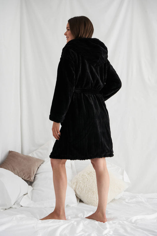 Cloud Robe in Black: Black / S/M