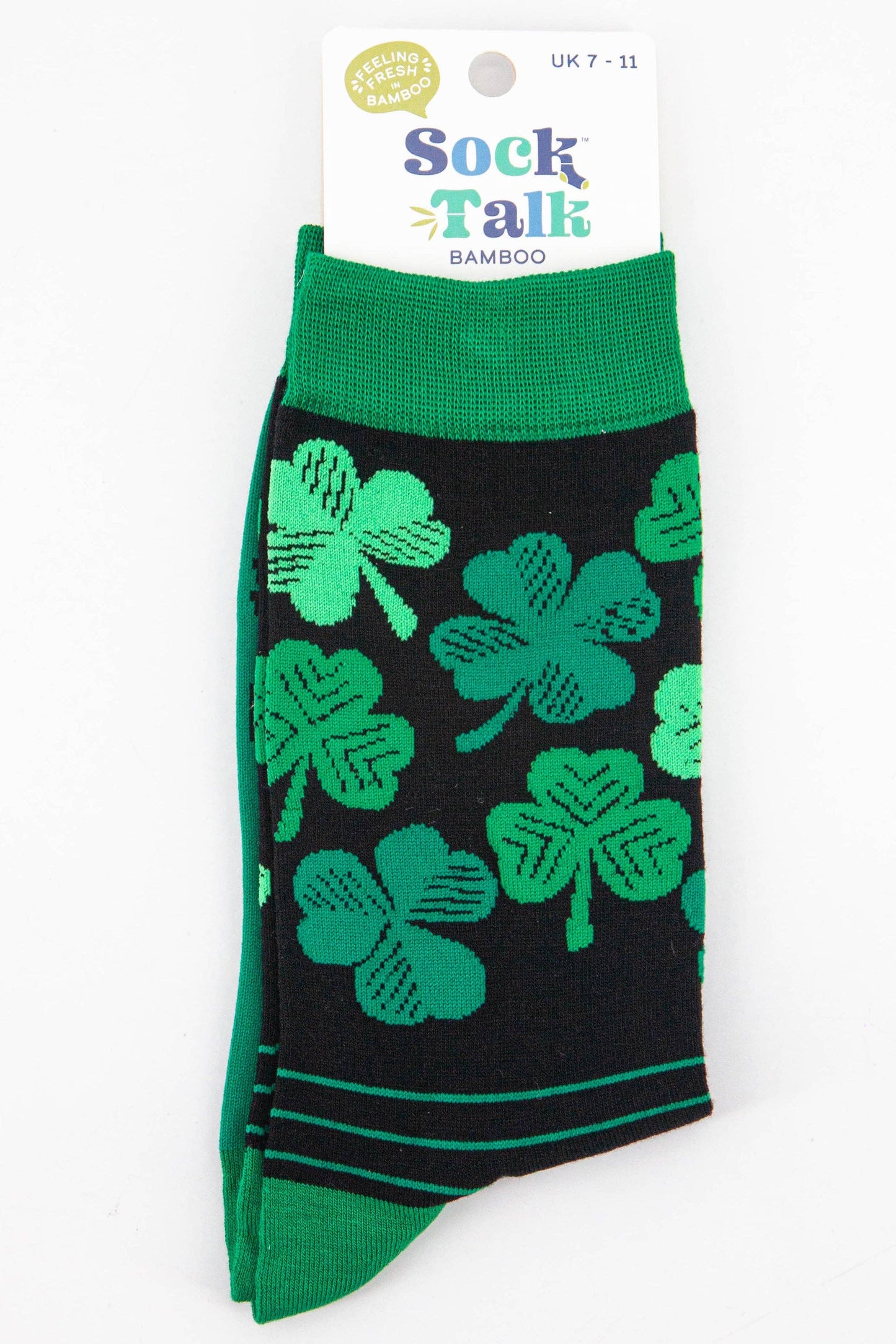 Men's Bamboo Shamrock & Four Leaf Clover Socks