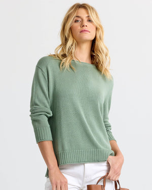 Everyday Cotton Crew: Sage
