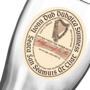 Guinness Irish Label Pint Glass