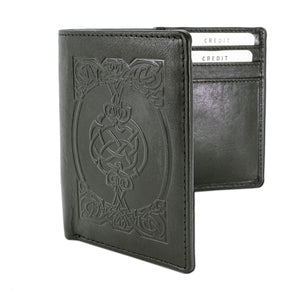 Sean Hand Stamped Leather Wallet - Black