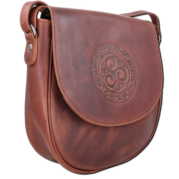 Leather Saddle Bag - Brown