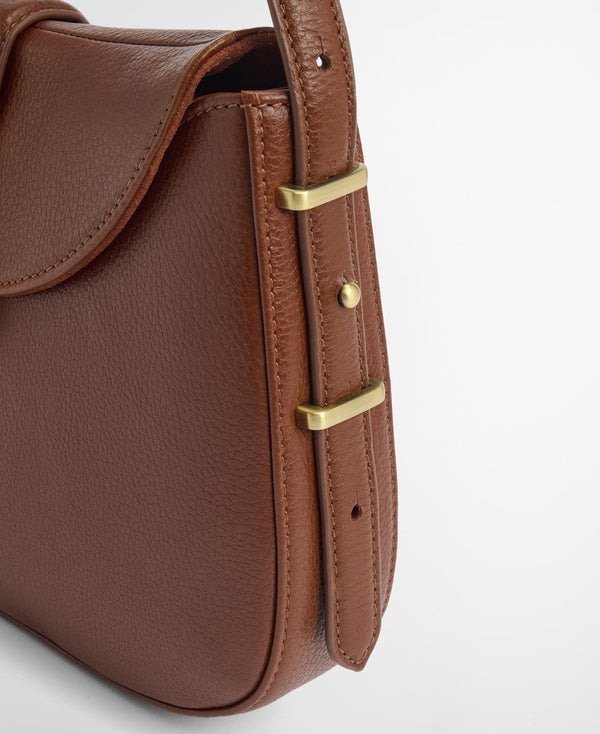 Barbour Alder Leather Sling Bag - Brown