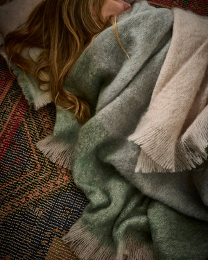 Mohair Throw - Celadon