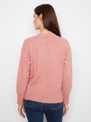 V-Neck Drop Shoulder Sweater