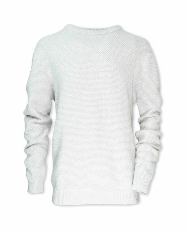 DOBBY WOOL BLEND SWEATER - SHIPS 8/1/26: LICHEN / M