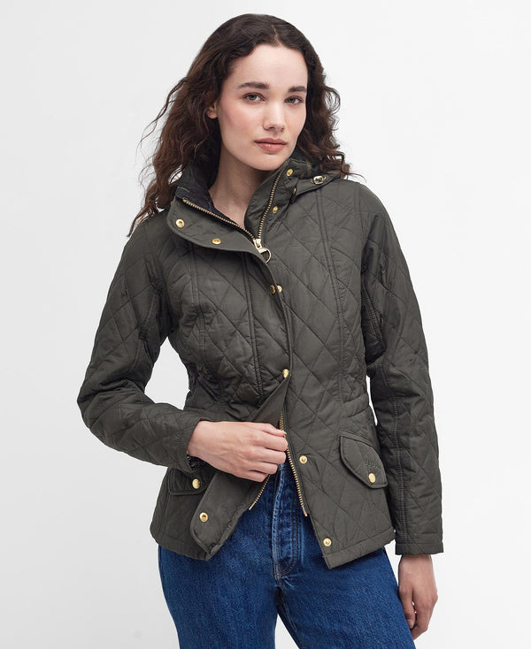 Barbour Millfire Quilted Jacket - Olive/Classic