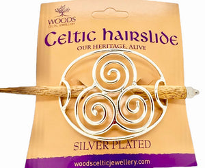 Large Celtic Hairslides - Spiral