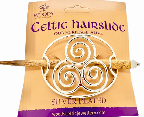 Large Celtic Hairslides - Spiral