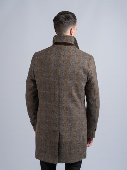 Men's Hunting Style Tweed City Coat