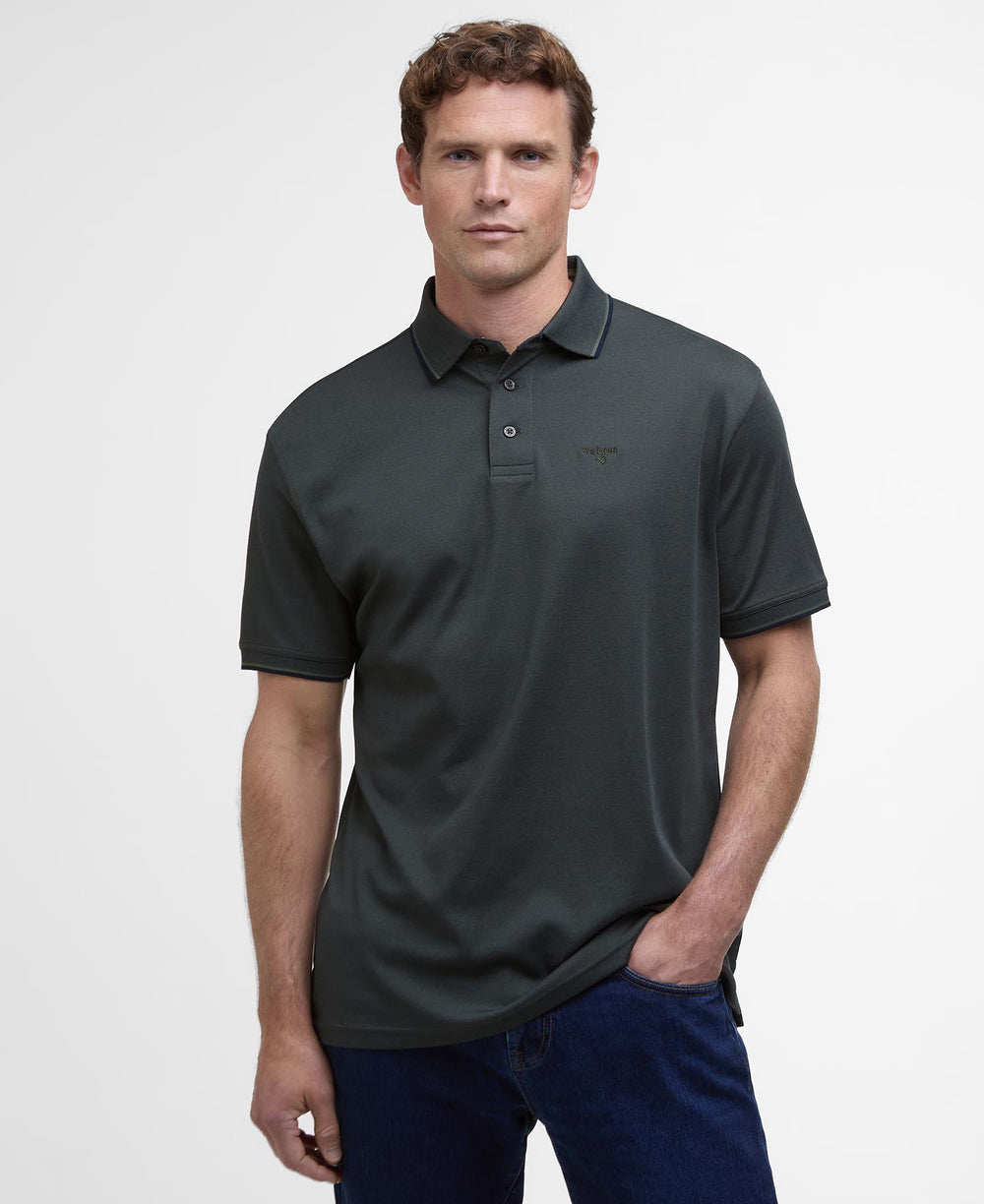 Barbour Heydon Performance Polo Shirt - Olive