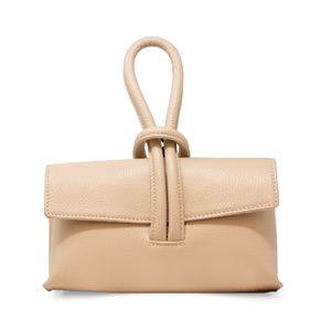 GF0467 GENUINE ITALIAN LEATHER  WRISTLET BAG: SILVER