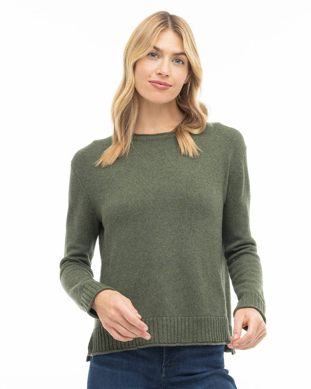 Everyday Cotton Crew: Loden