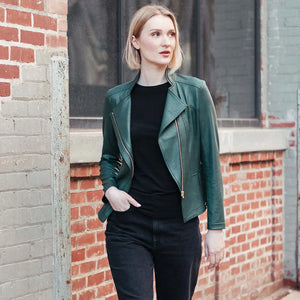JK161 - Liquid Leather ™ Signature Jacket: Navy / S