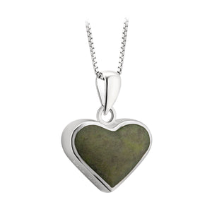 S46614 Sterling Silver Connemara Heart Pendant