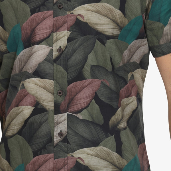 Organic Cotton Tropical Leaf S/S Men's Shirt