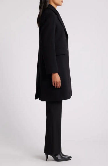 Fleurette Notch Collar Italian Wool Coat