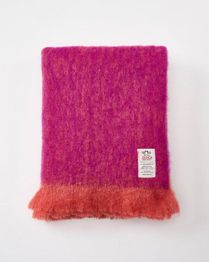 Mohair Throw - Fuschia