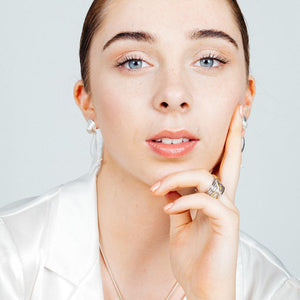 Bamboo Ring - Silver & Gold