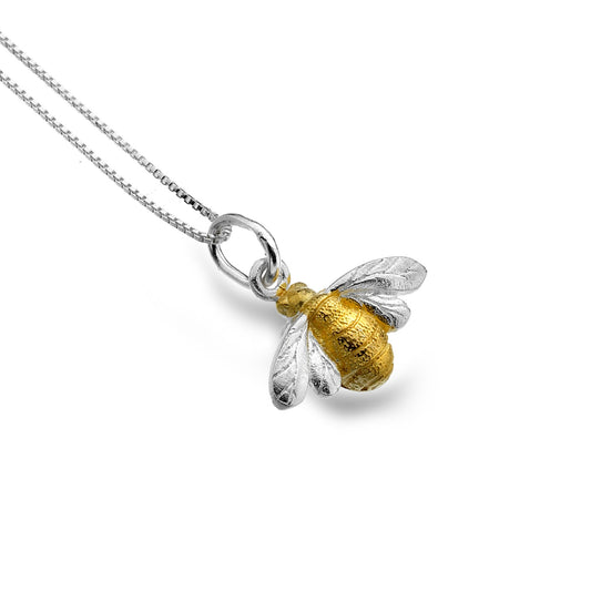 Bumblebee Pendant w/ Gold Plated Body