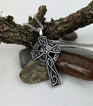 Celtic Cross Pendant in Stainless Steel