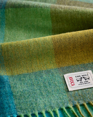 Merino Scarf - Green Fields