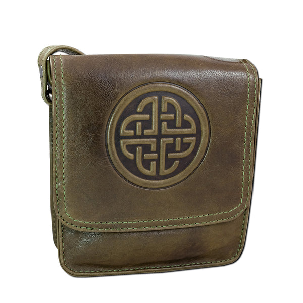 Morrigan Knot Leather Bag - Green