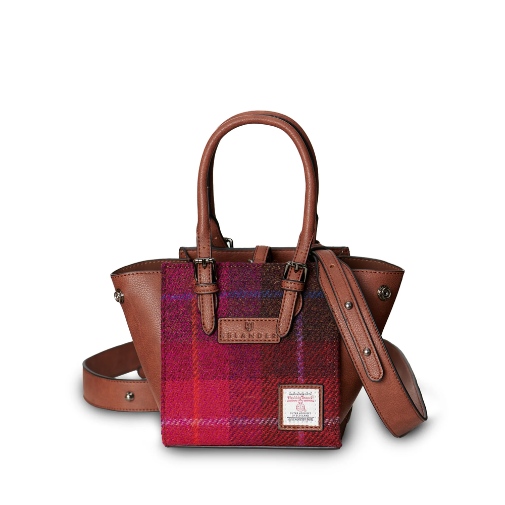The Mini Caillie Tote - Fuchsia Tartan