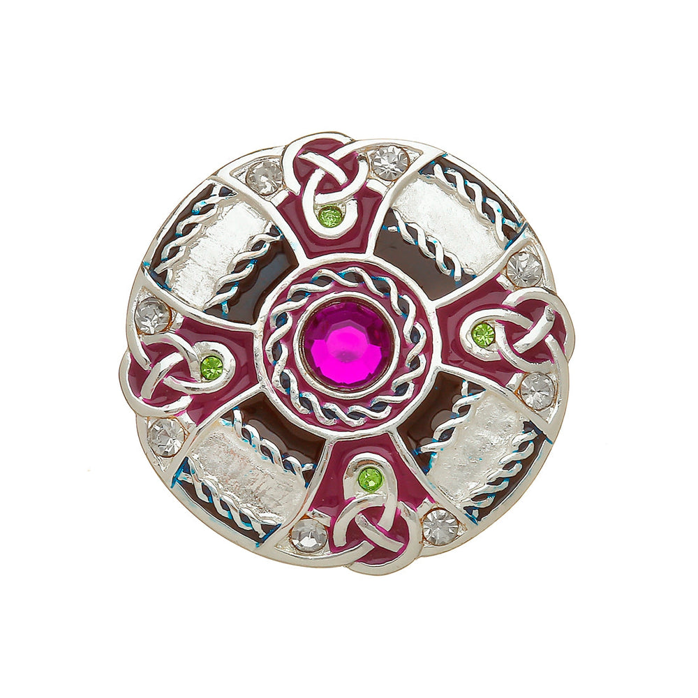 Silver Plated Irish Dancing Brooch