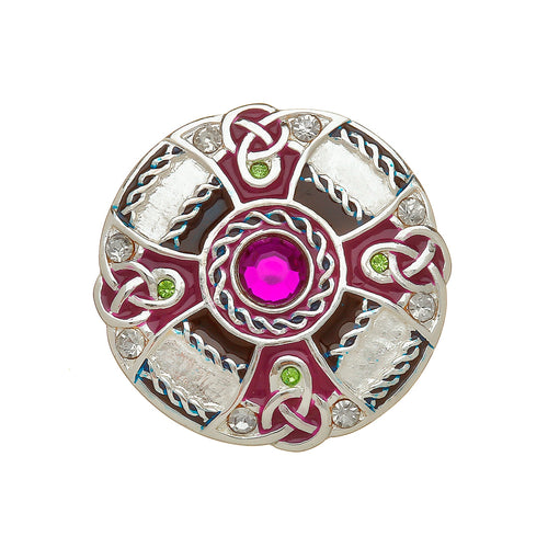 Silver Plated Irish Dancing Brooch