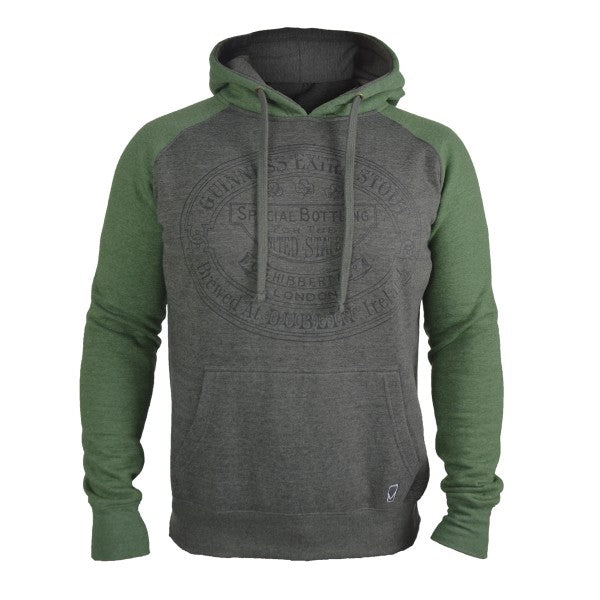 Guinness Grey & Green Hoodie